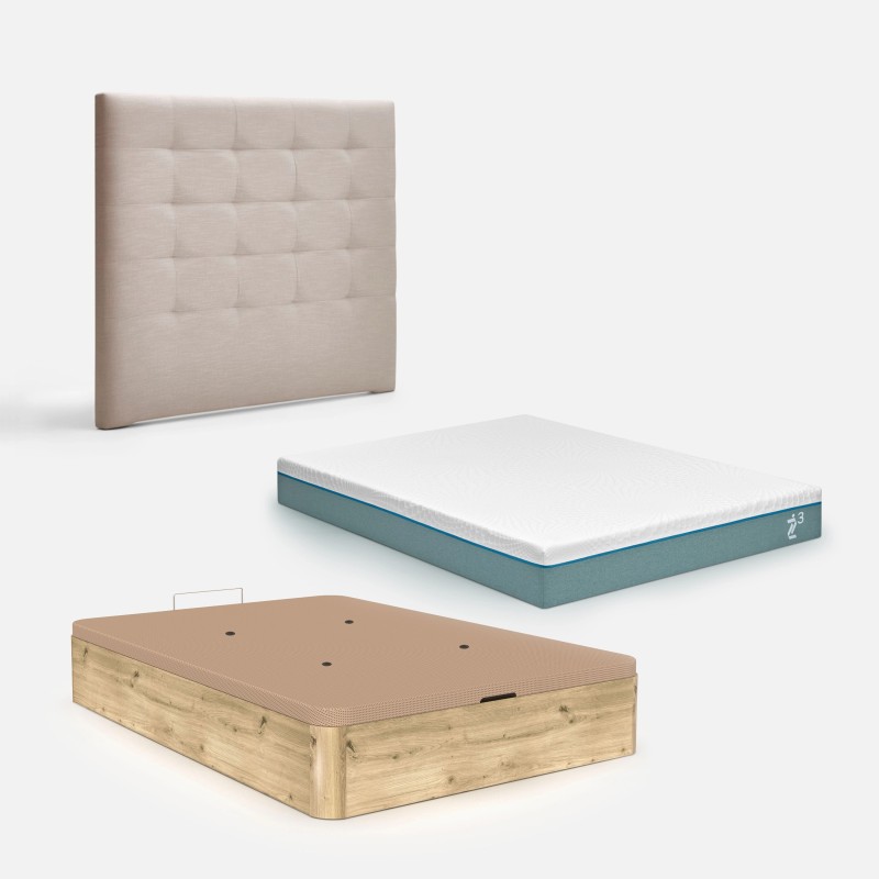 PACK Canapé MILÁN + cabecero PRAGA + colchón Z3