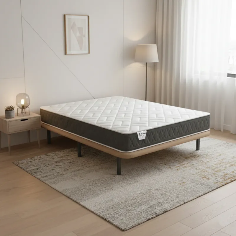 PACK Base Tapizada OSLO + Colchón VISCO FLOW